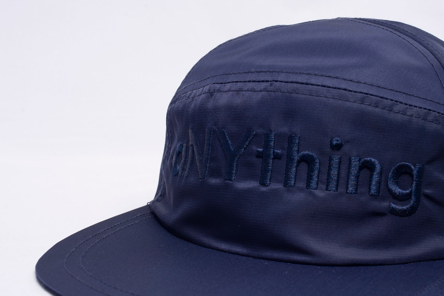 7 Panel Nylon Cap - Navy