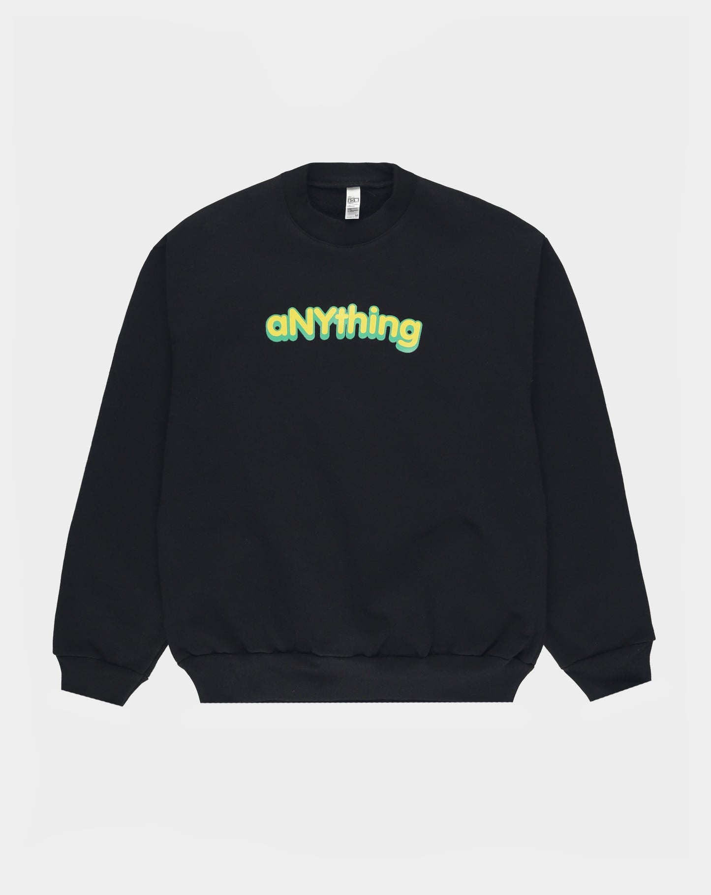 Bubble Logo Crew Neck Fleece - Black