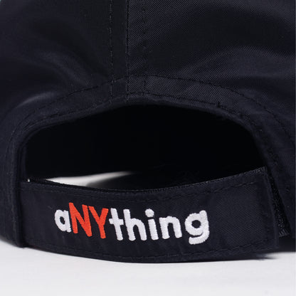 aNYthing 6 Panel Nylon Cap - Black