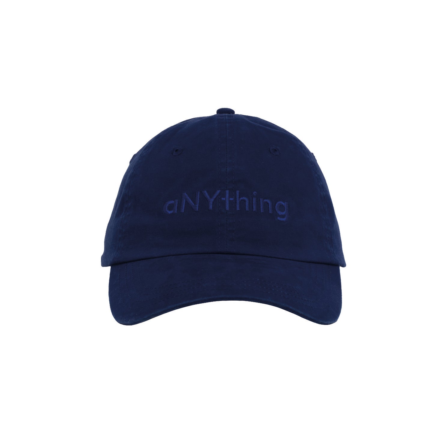 aNYthing Label Logo 5 Panel Hat - Blue