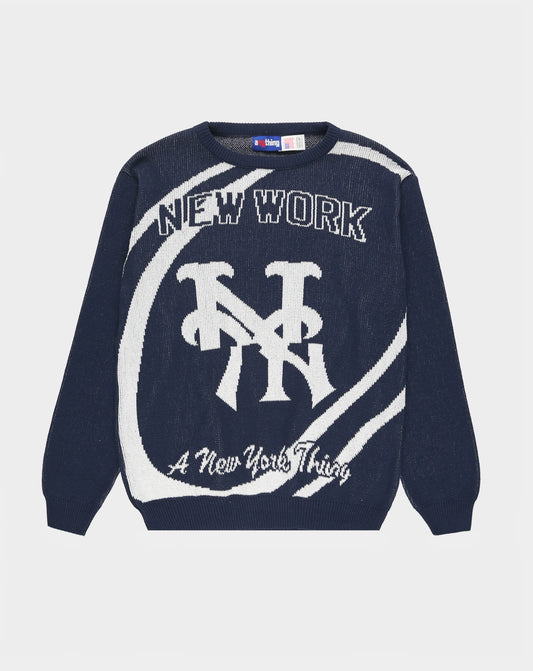 New Work Sweater- Navy