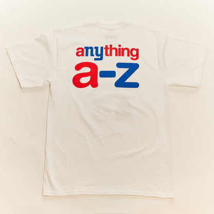 aNYthing "a-z" Tee - White